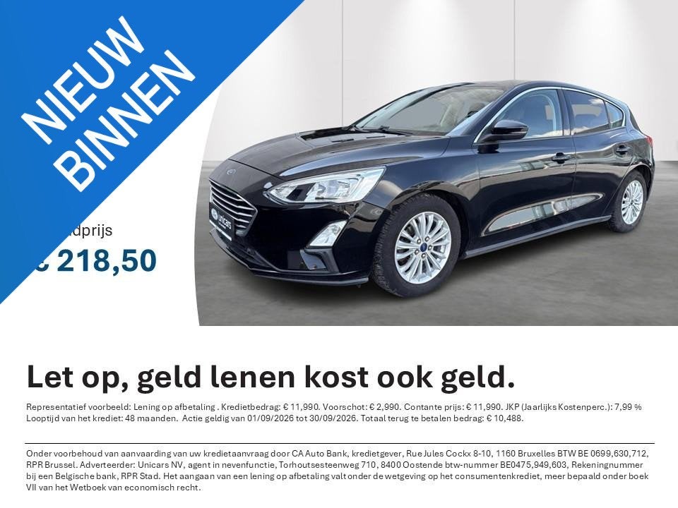 Ford Focus 1.5 EcoBlue 88kW Aut. Titanium Business, Stof, Gebruikt, 4 cilinders, Bedrijf