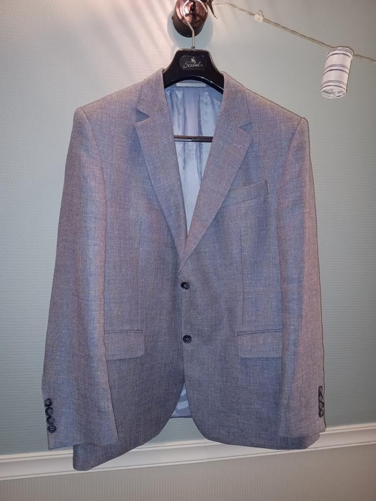 Klassieke zomervest voor heren, kostuumvest, Ophalen of Verzenden, Gedragen, Blauw, Westbury