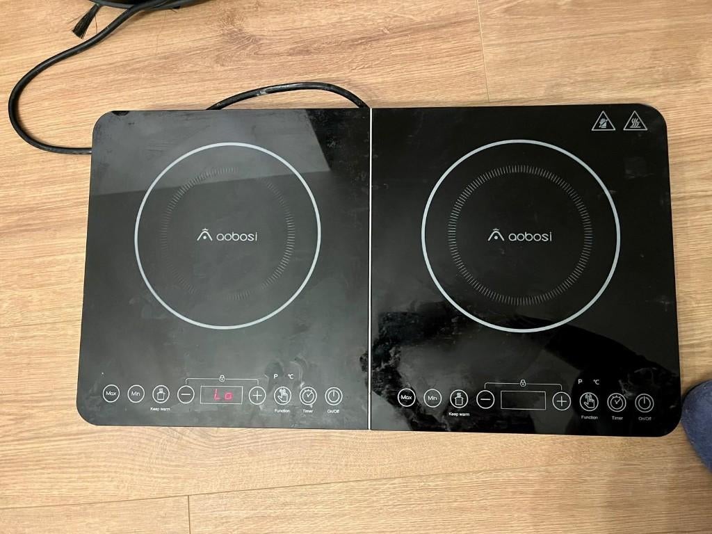 Plaque d'induction, Elektronische apparatuur, Kookplaten, Ophalen, Gebruikt, Tussenbouw, 3 kookzones of minder
