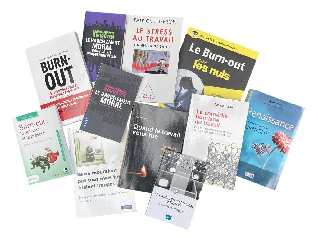 11 ouvrages de référence sur le burn-out et les RPS, Enlèvement ou Envoi, Utilisé, Divers auteurs