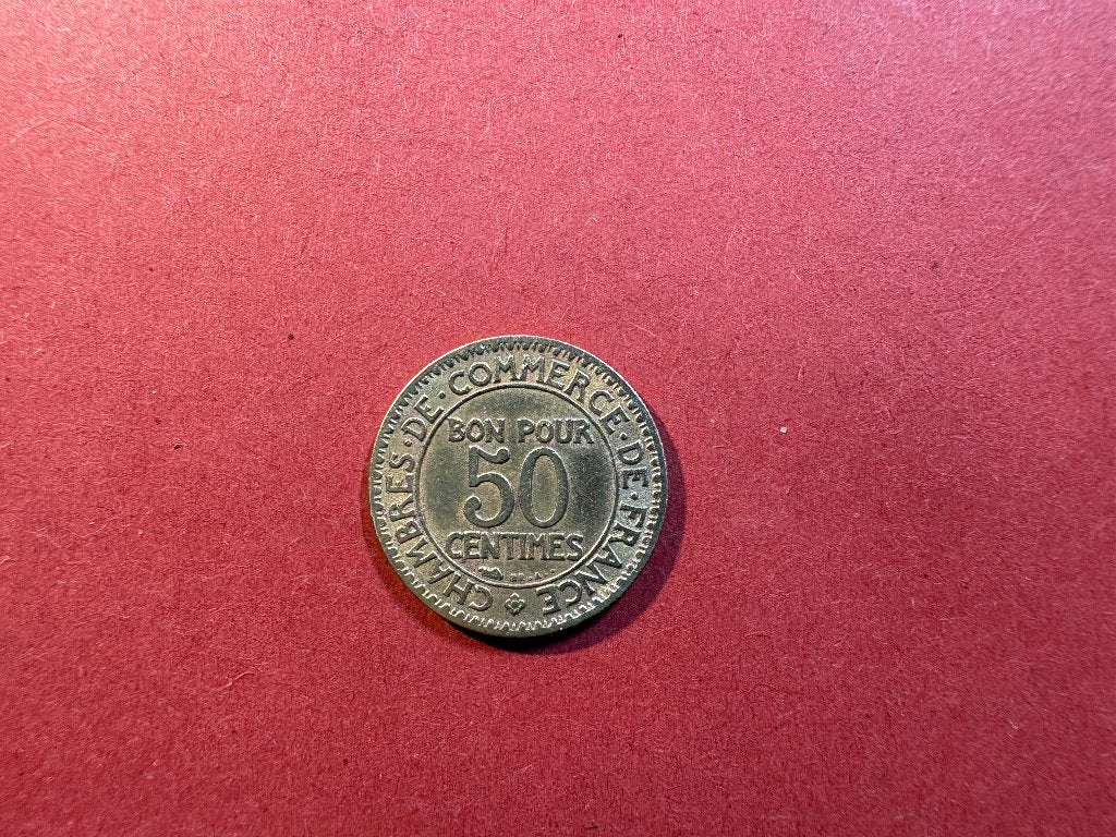 France - 50 Centimes 1922 (Chambres de Commerce) (#356#), Enlèvement ou Envoi, France, Monnaie en vrac