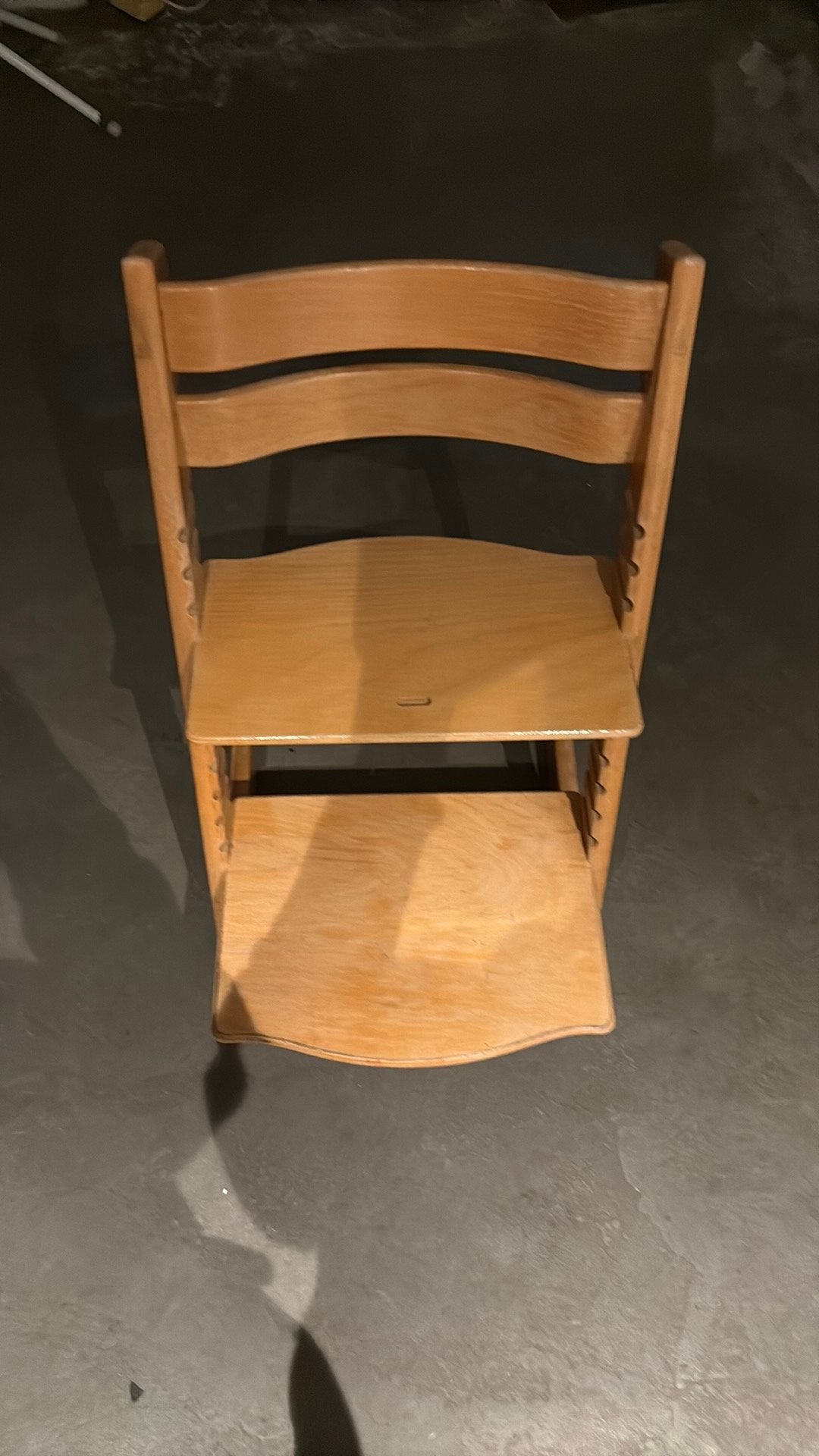 Chaise évolutive Stokke Tripp Trapp – bois naturel – 75 €, Enlèvement, Utilisé, Chaise évolutive