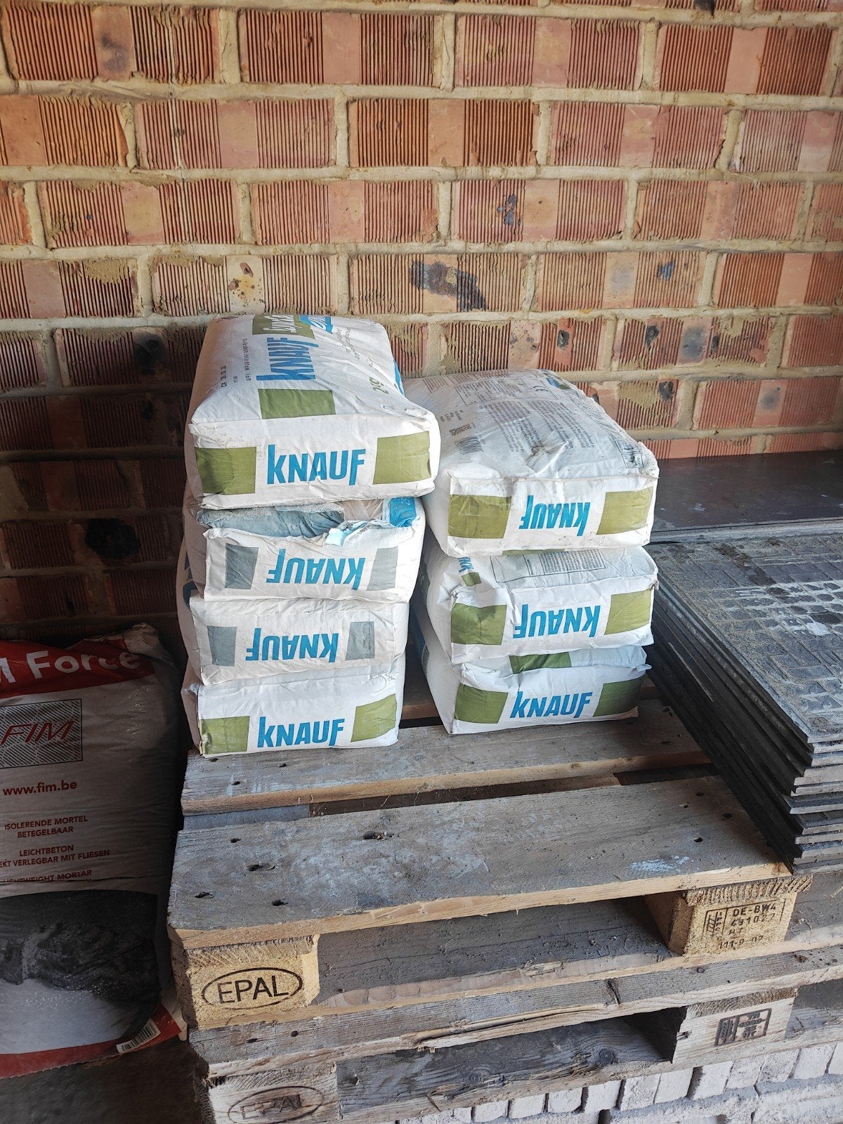 5 zakken supracem Knauf +2 zakken mixem Basic Knauf, Ophalen, Nieuw
