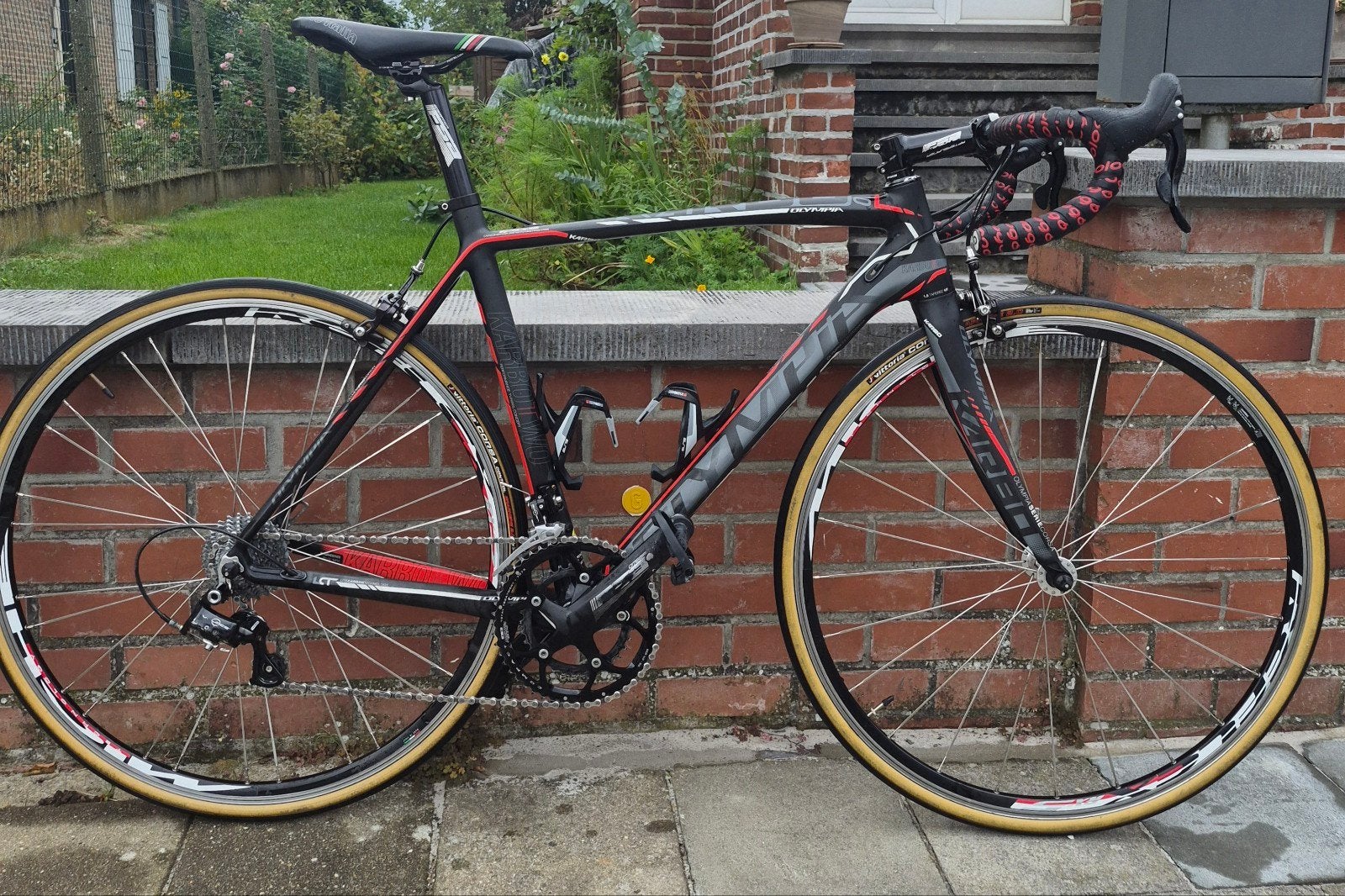 Vélo de route en carbone Olympia taille 52., Frein sur jante, 49 à 53 cm, Enlèvement, Utilisé