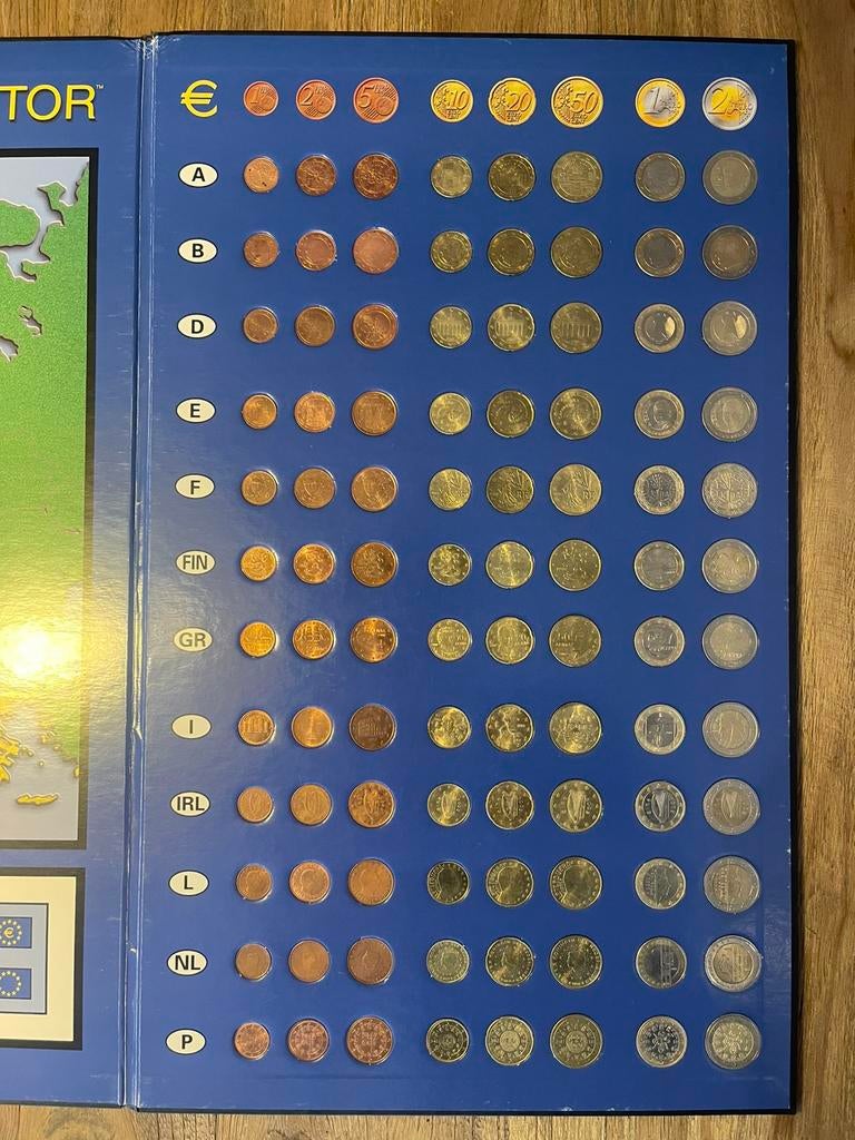 Euro collector map volledig euro munten, Ophalen