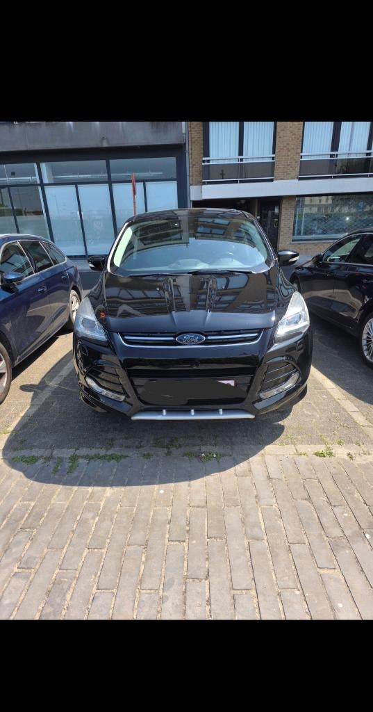 Ford Kuga 2.0 Diesel Euro 6B ST-Line, Autos, Cuir et Alcantara, Achat, Entretenue par le concessionnaire, Noir