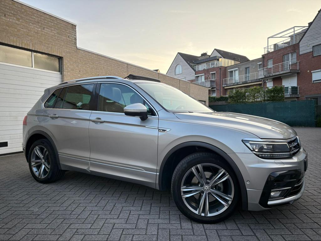 VW Tiguan 3X R Line | 12 M Garantie | 76 dkm | Diesel | 2017, Auto's, Volkswagen, Bedrijf, Te koop, Tiguan, 360° camera, 4x4, ABS