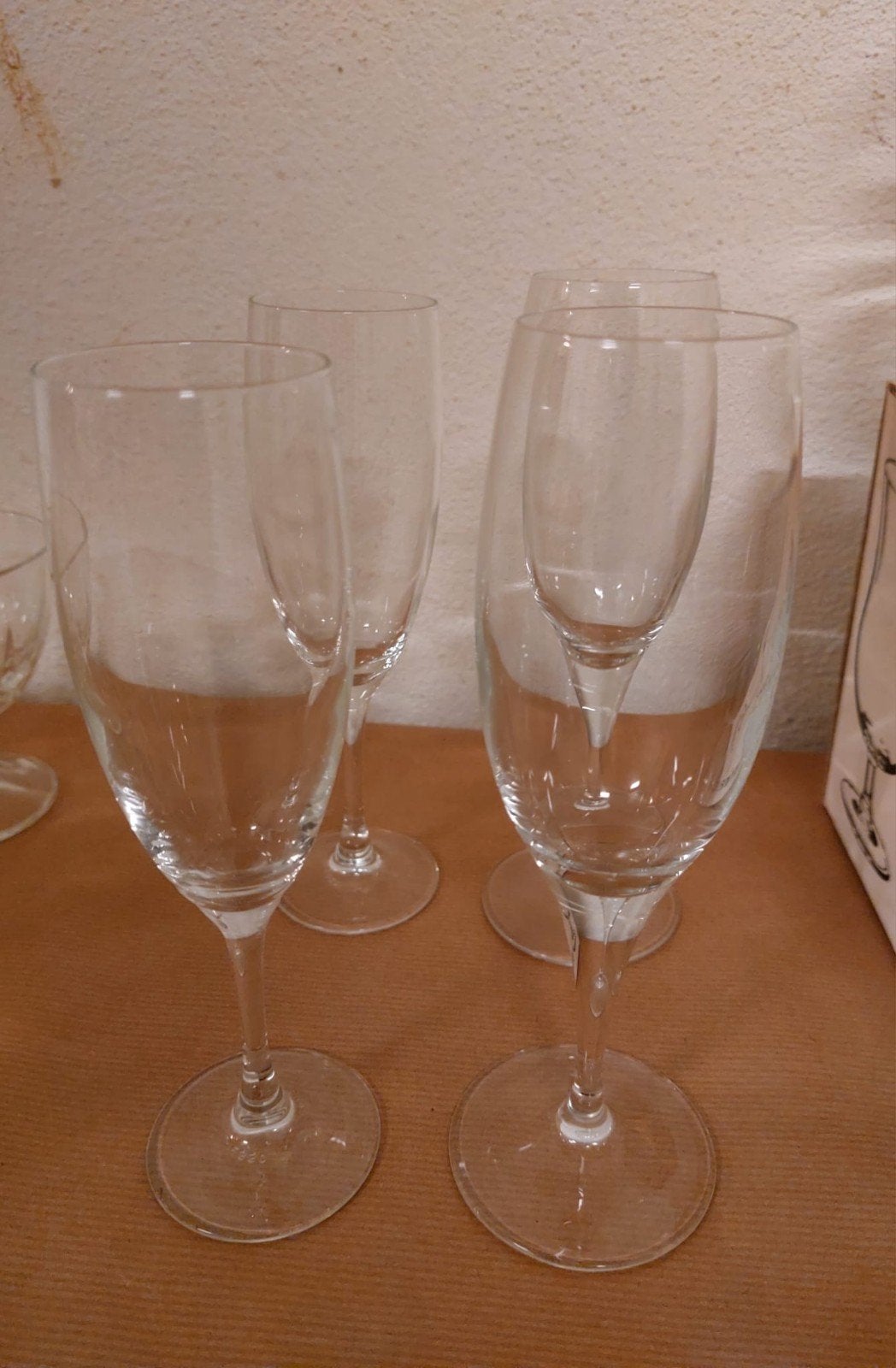 6 coupes à champagne, Collections, Enlèvement ou Envoi