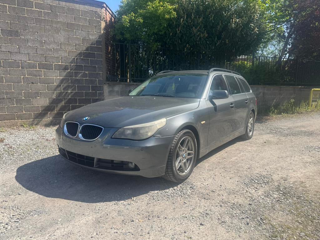 BMW SERIE 520 D BREAK 2006/263000KM/163CV, Argent ou Gris, Boîte manuelle, Noir, Particulier