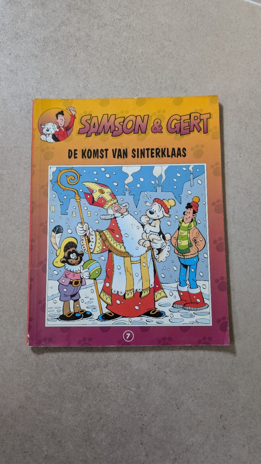 H. Bourlon - 7 De komst van Sinterklaas, Ophalen of Verzenden, Gelezen, H. Bourlon