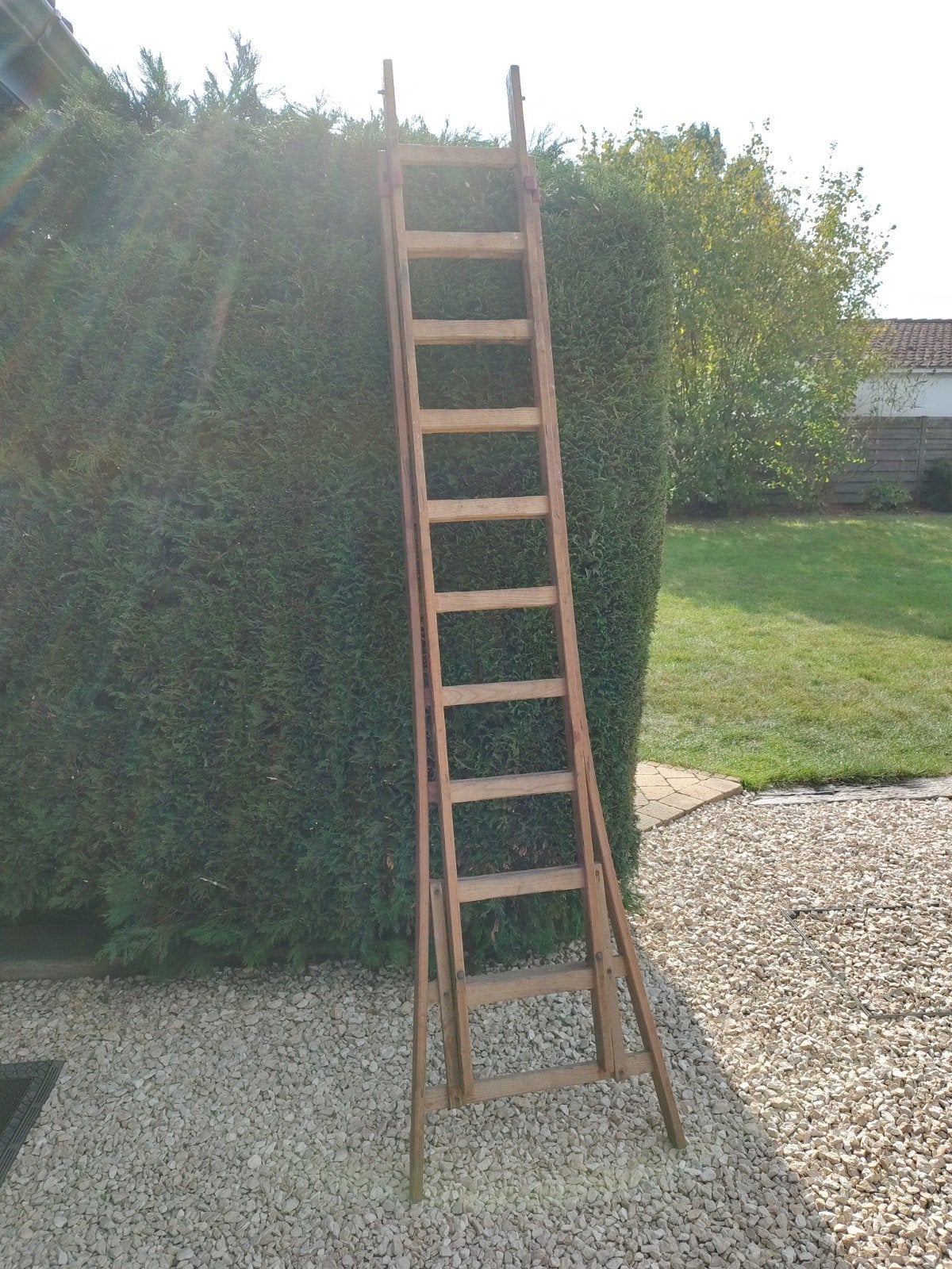 houten ladder, Ophalen, Gebruikt, Ladder, Opvouwbaar of Inschuifbaar