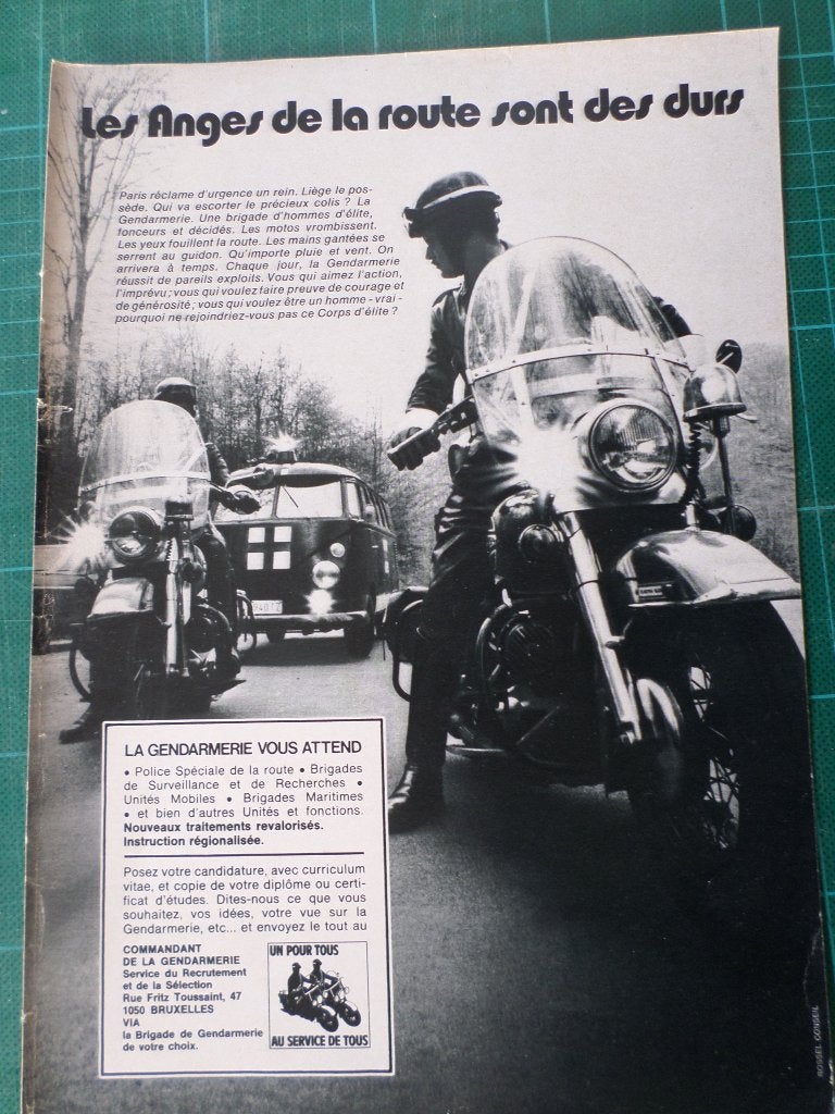 Gendarmerie - 18 publicités papier années '70 - '80 - 9€, Enlèvement ou Envoi, Utilisé, Autres types