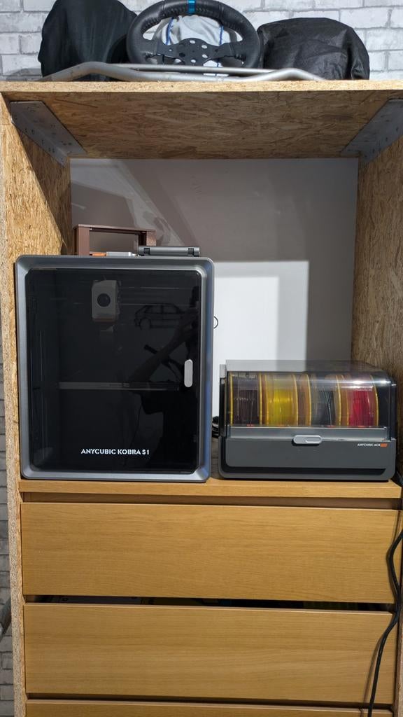 Anycubic kobra s1 combo + 18 rollen, Enlèvement