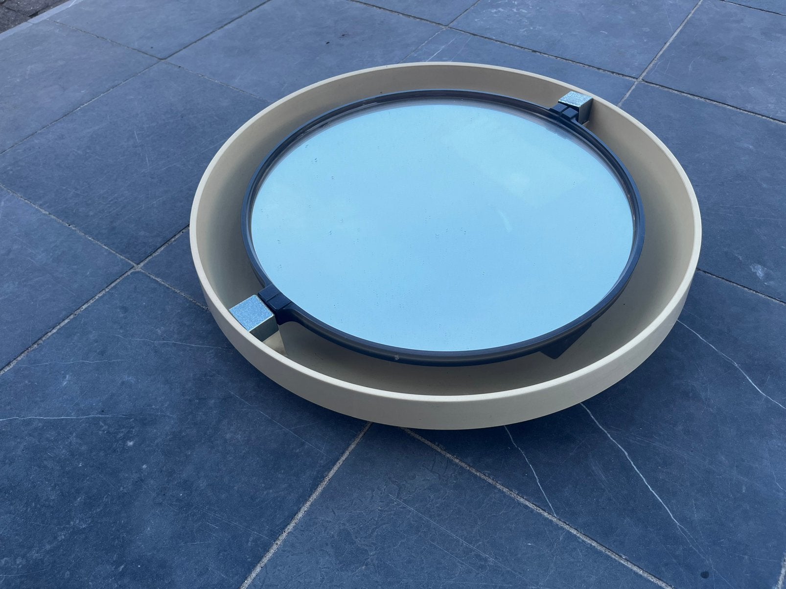Vintage Space Age verlichte spiegel jaren 70, Ophalen, Huis en Inrichting
