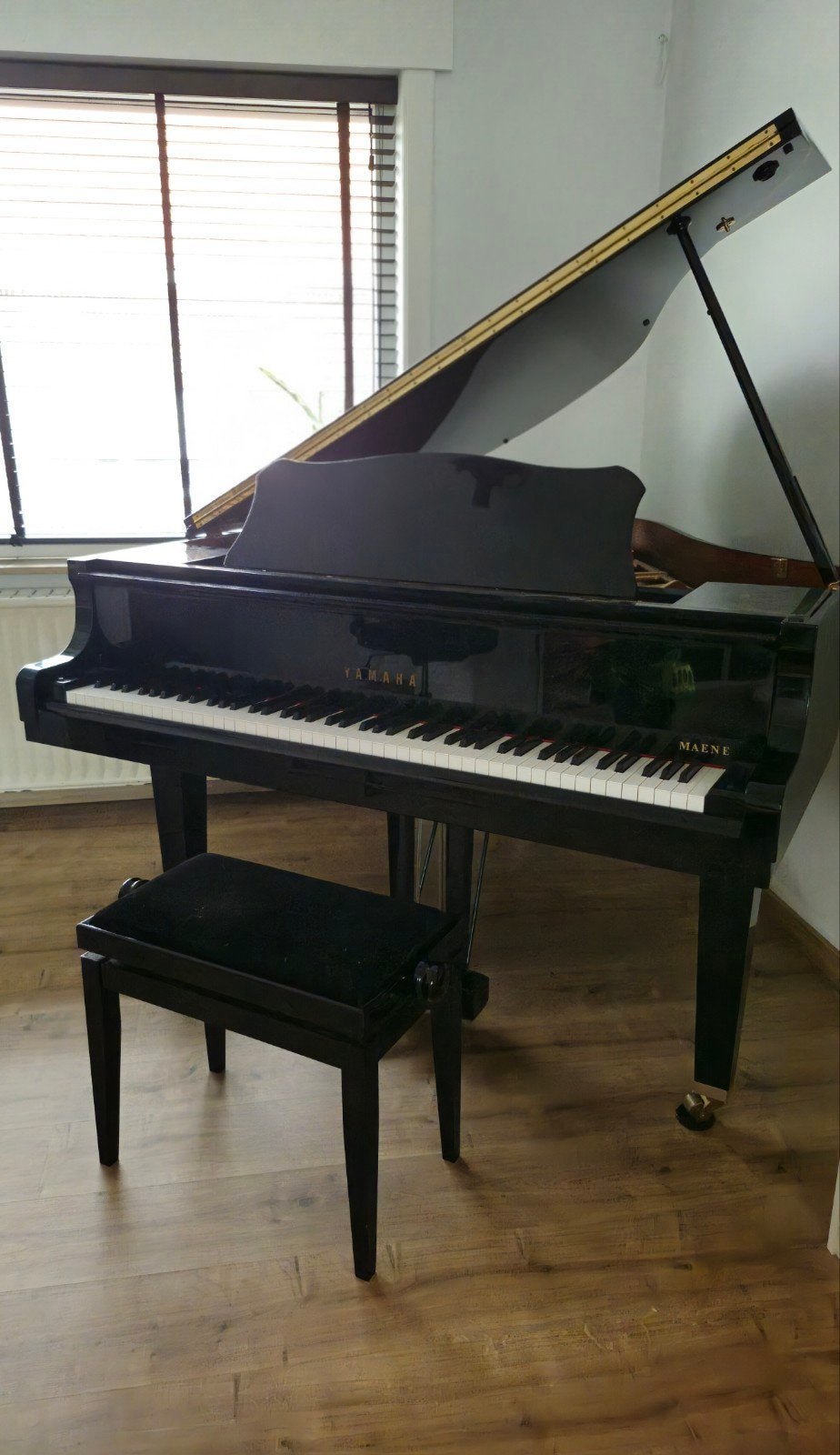 Vleugelpiano Yamaha GP-1, Muziek en Instrumenten, Ophalen, Gebruikt, Zwart, Hoogglans
