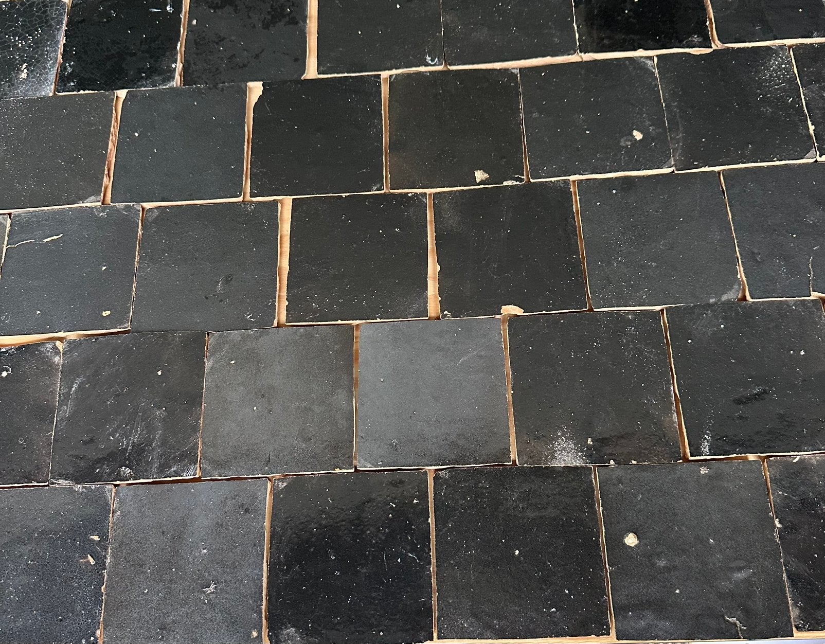 Carreaux noirs Zelliges, Enlèvement, Comme neuf, Autres matériaux, Carrelage mural