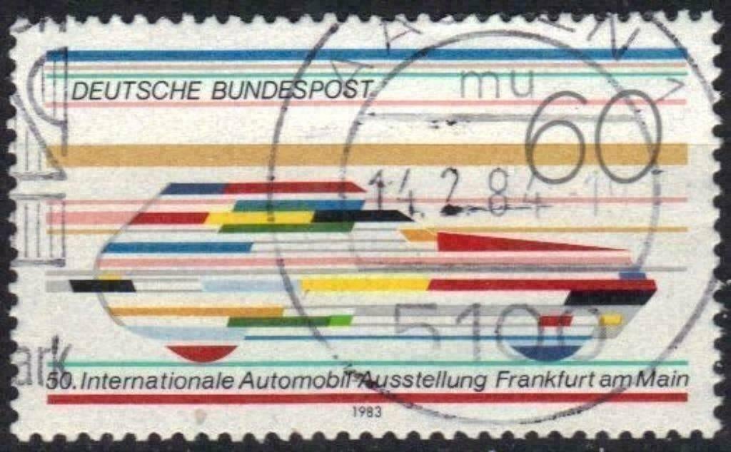 Duitsland Bundespost 1983 - Yvert 1014 - Autosalon (ST), Verzenden, Gestempeld