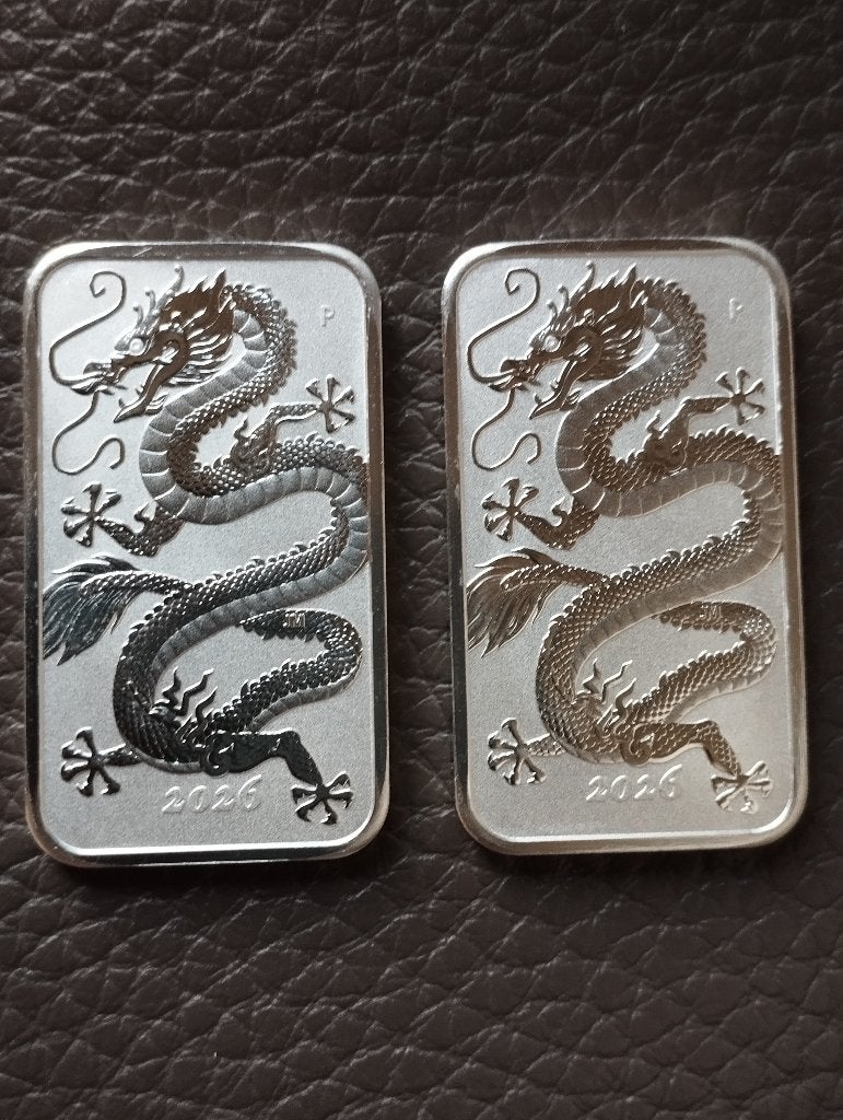 2 x 1 oz.999 zilver dragon 2026, Timbres & Monnaies, Enlèvement ou Envoi, Argent
