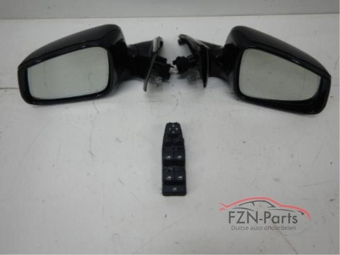 BMW 5-Serie F10 Zij buiten spiegel set Inklapbaar zwart, Autos : Pièces & Accessoires, Rétroviseurs, Enlèvement ou Envoi, Utilisé