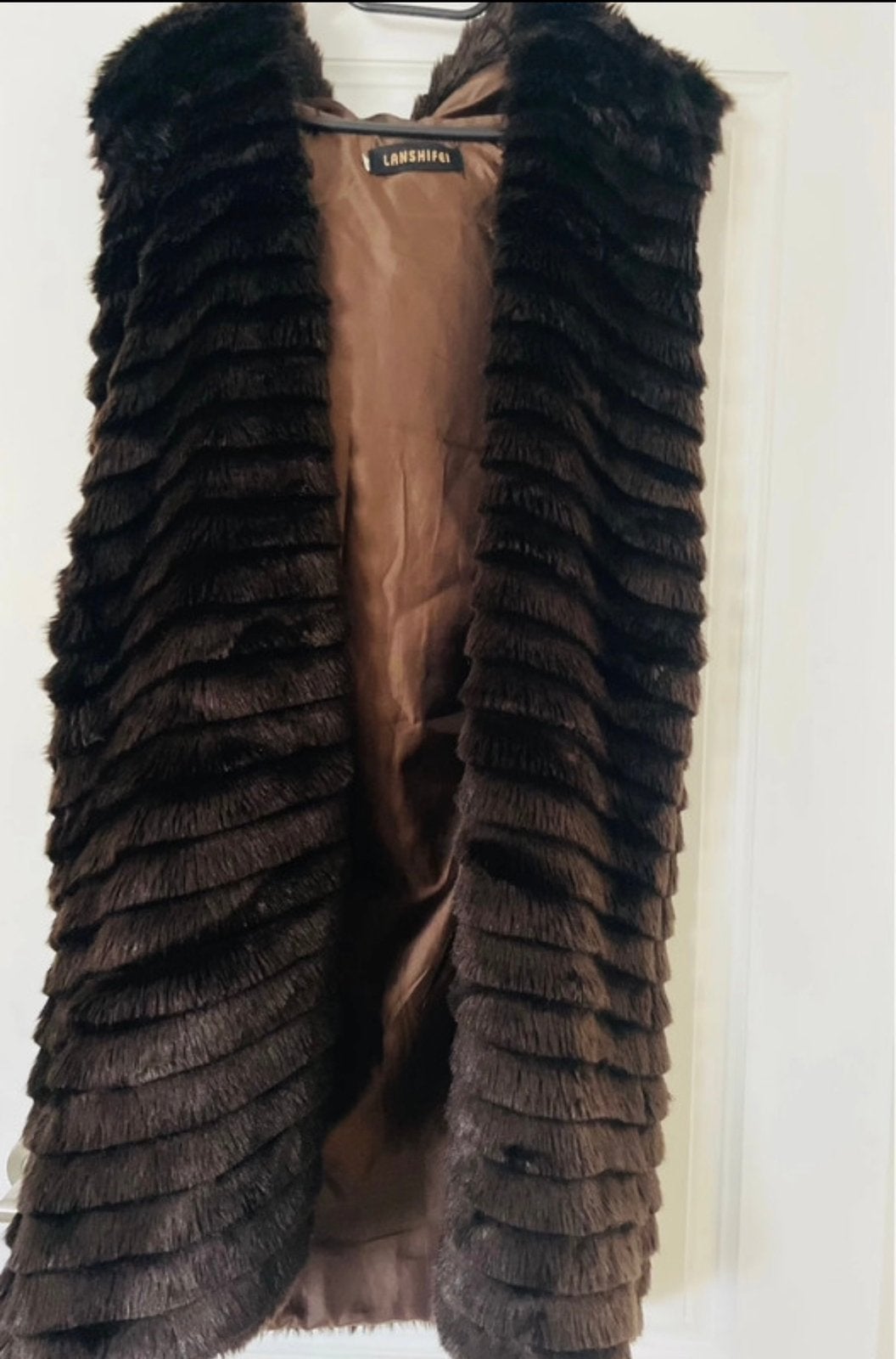 Gilet long, Vêtements | Femmes, Blousons sans Manches, Enlèvement ou Envoi, Comme neuf, Taille 36 (S), Brun