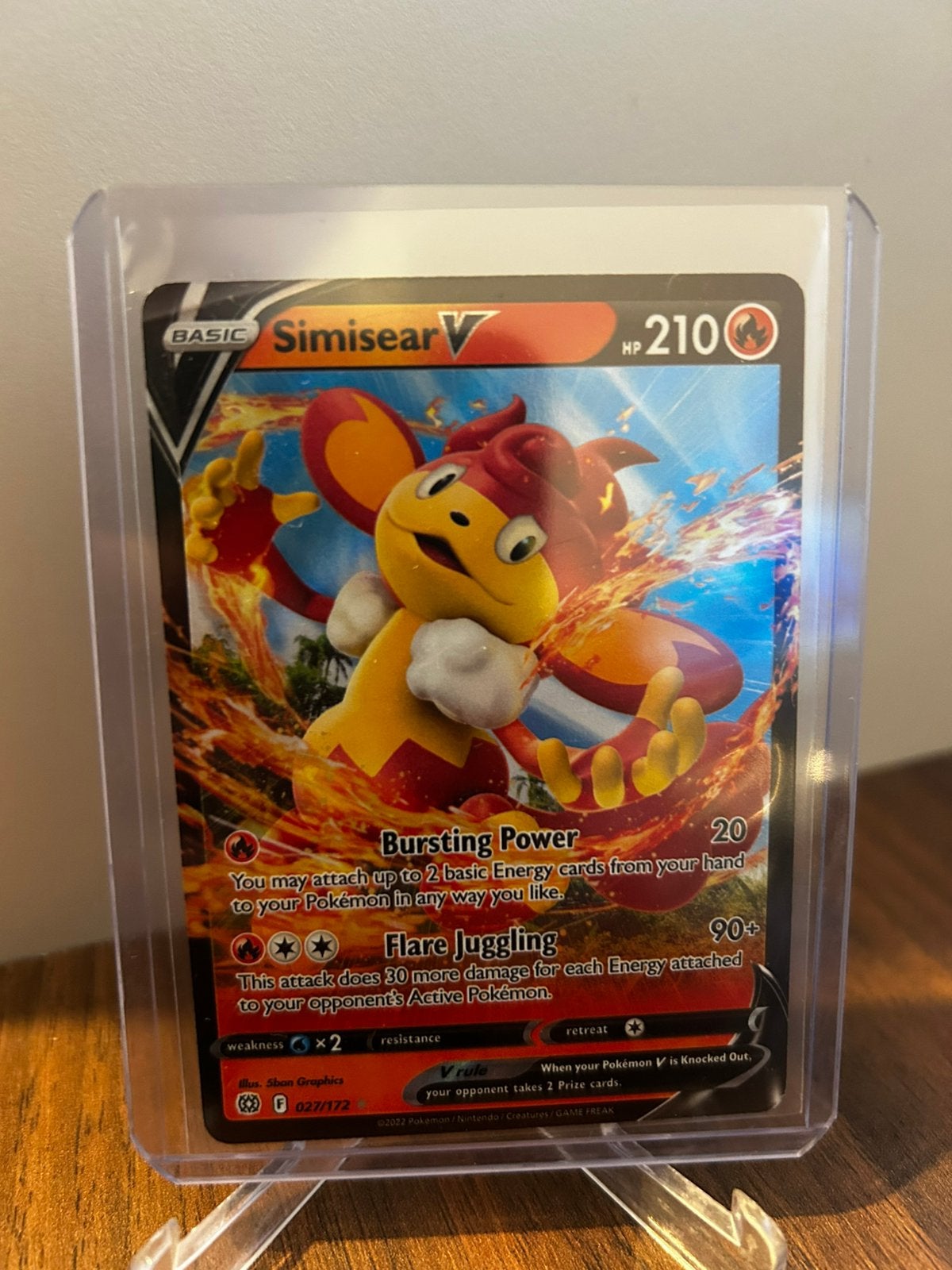 Pokemon simisear v brilliant stars, Ophalen of Verzenden, Zo goed als nieuw, Booster