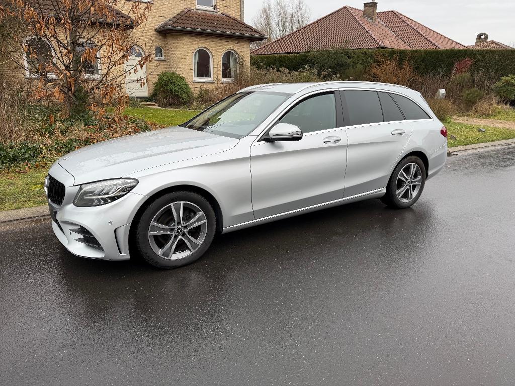 Mercedes C 200 D, Autos, Cuir, Argent ou Gris, Euro 6, Noir