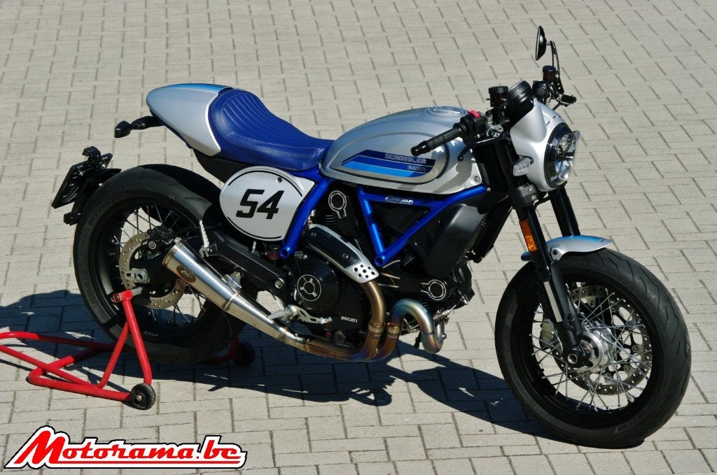 Ducati Scrambler 800 Café Racer - 2019 - 4000 km @Motorama, Motoren, Motoren | Ducati, 2 cilinders, Occasion, ABS, Motorrijbewijs A