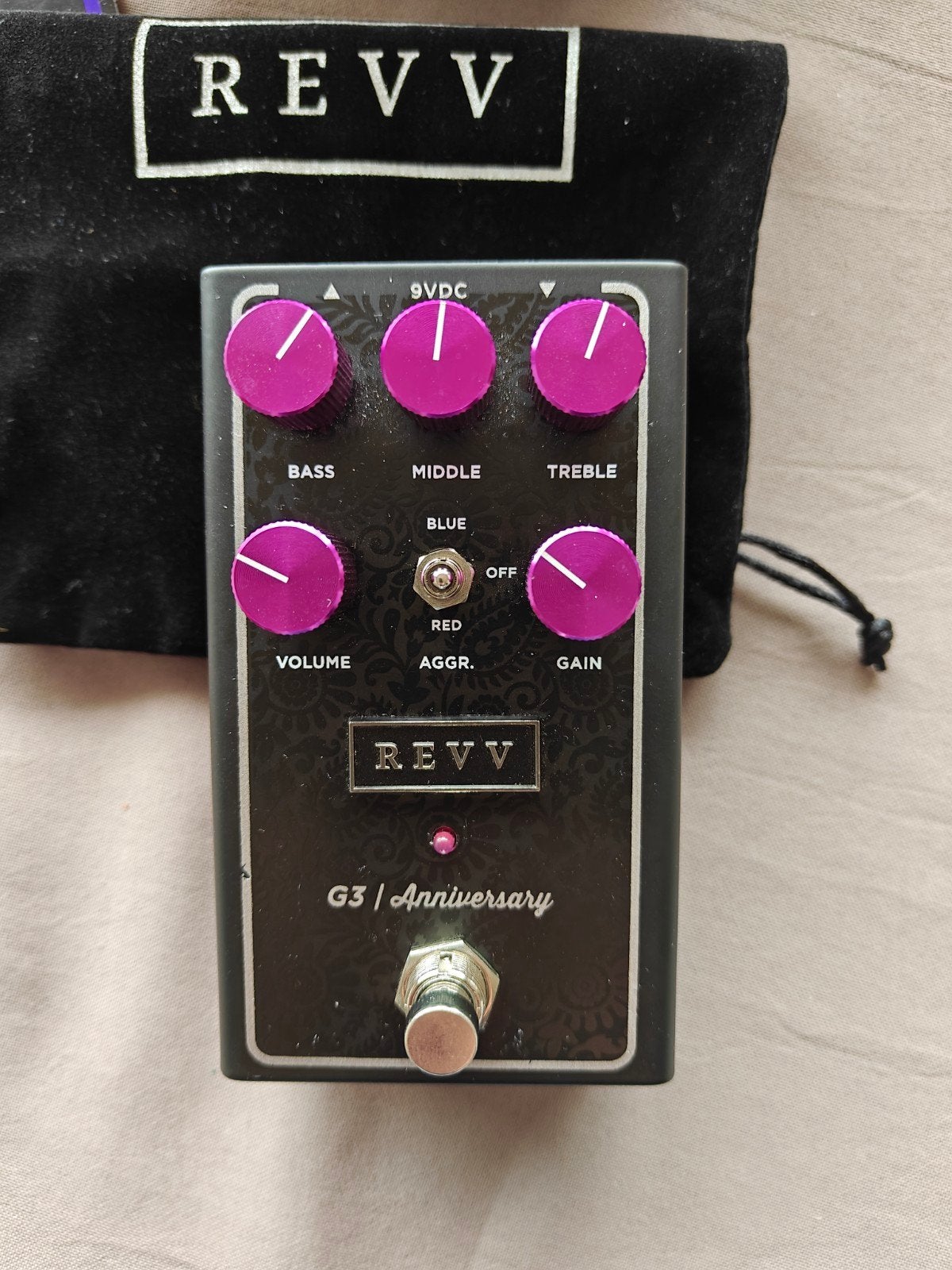 REVV G3 Anniversary, Enlèvement ou Envoi, Comme neuf, Distortion, Overdrive ou Fuzz