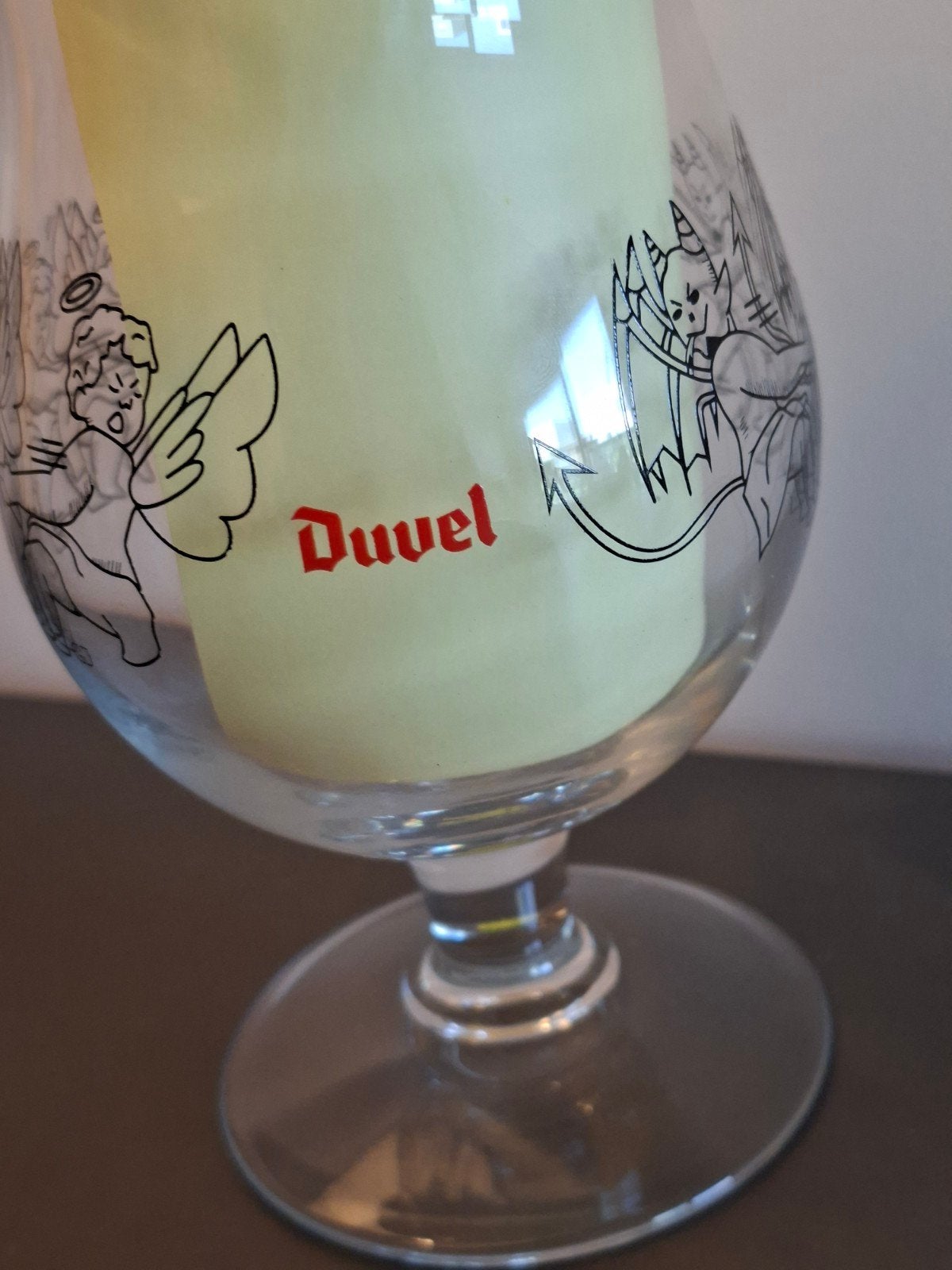 Duvel glas (1), Collections, Marques de bière, Enlèvement ou Envoi, Duvel