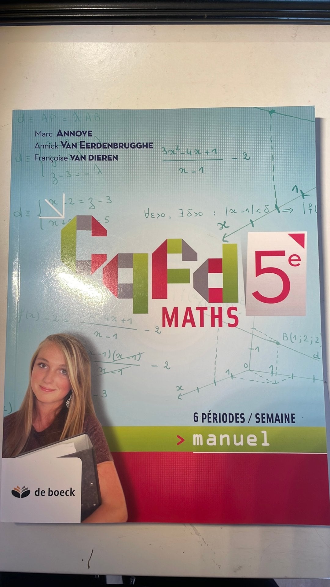 cqfd5 6h/ semaine, Livres, Enlèvement ou Envoi, Neuf, Secondaire, Mathématiques A