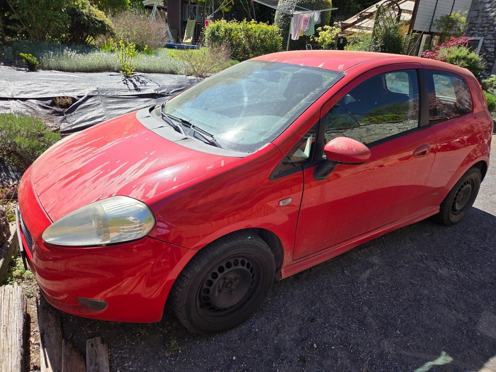 Fiat Grande Punto 2008 1.4 benzine 95pk, Auto's, Voorwielaandrijving, Stof, 4 cilinders, Grande Punto