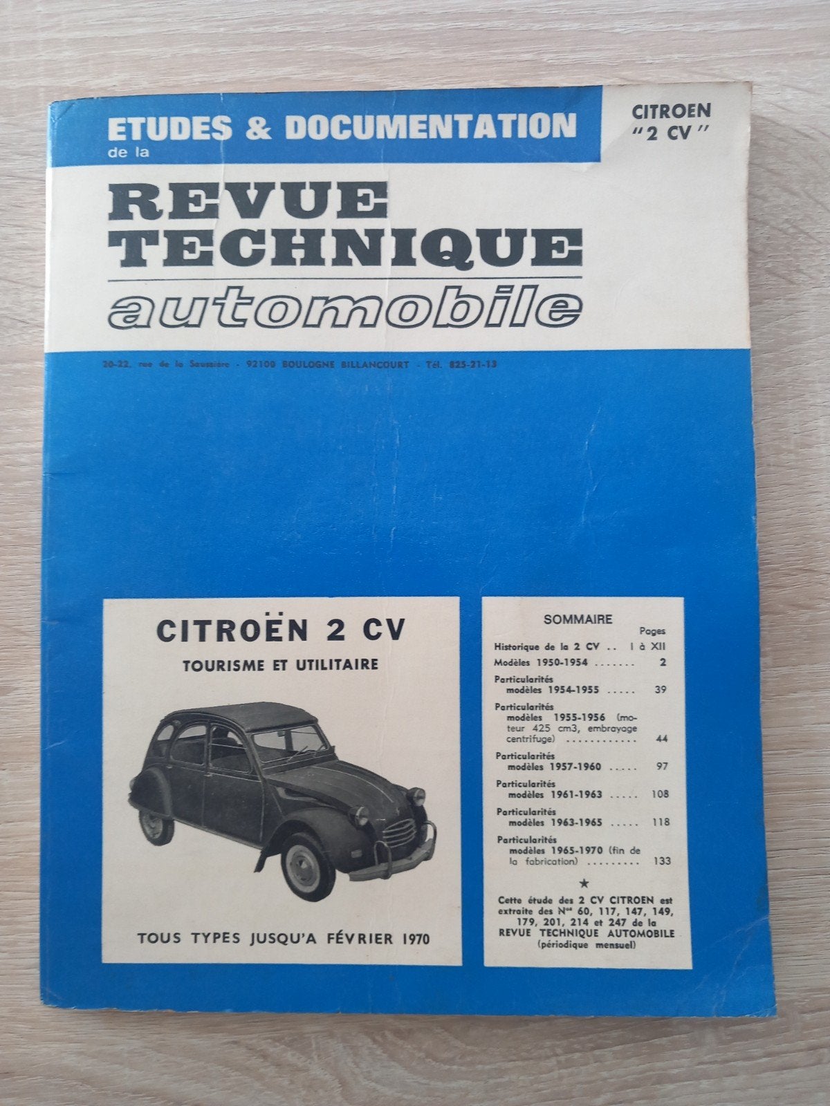 Citroën 2cv  Revue technique, Enlèvement ou Envoi