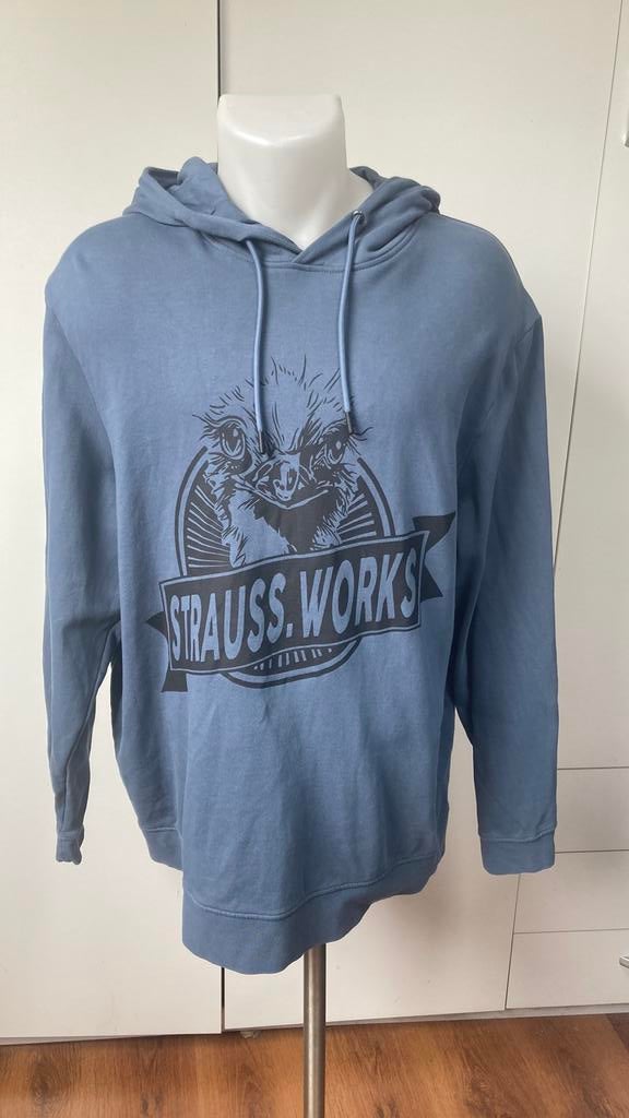 Strauss XL hoodie, Ophalen of Verzenden, Zo goed als nieuw, Blauw