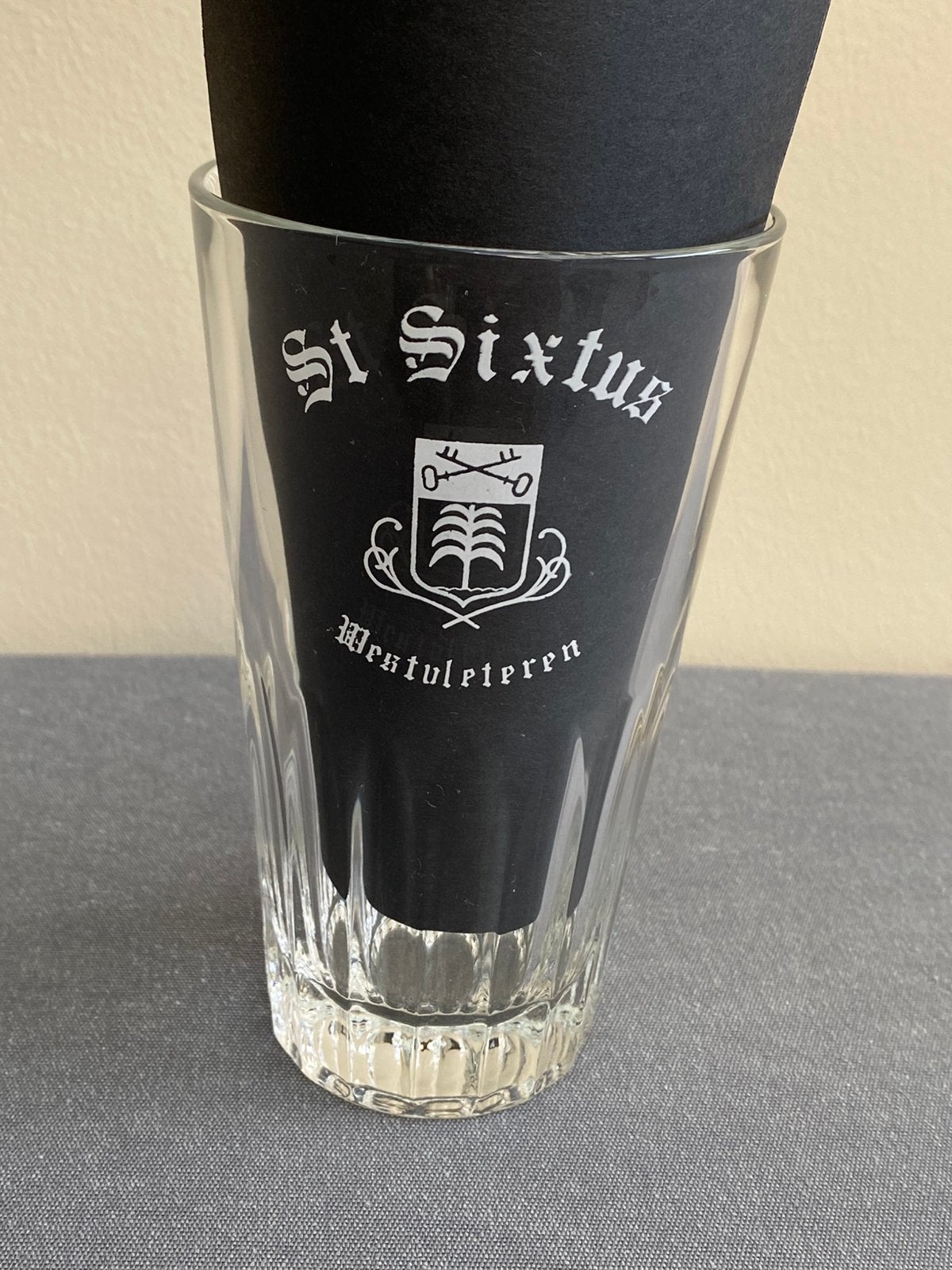 Oud gueuze glas trappist abdij St-Sixtus - Westvleteren, Enlèvement ou Envoi, Comme neuf, Verre ou Verres