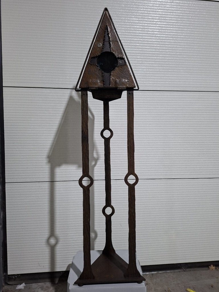 Reliquaire en fer forgé, porte-reliques, modèle debout, Enlèvement