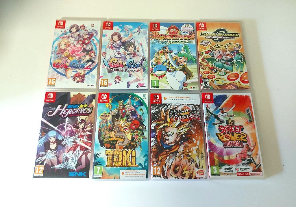 8 Jeux Switch, Enlèvement ou Envoi, 2 joueurs, Aventure et Action, Comme neuf