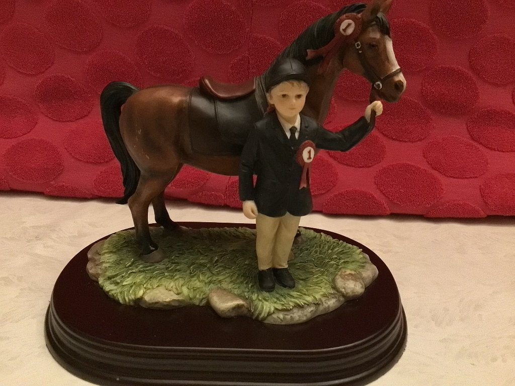 Collector  item renpaarden paarden beelden, Ophalen of Verzenden