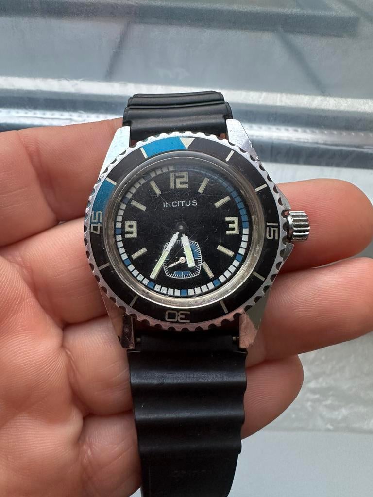 Incitus vintage horloge, Ophalen of Verzenden, Zo goed als nieuw
