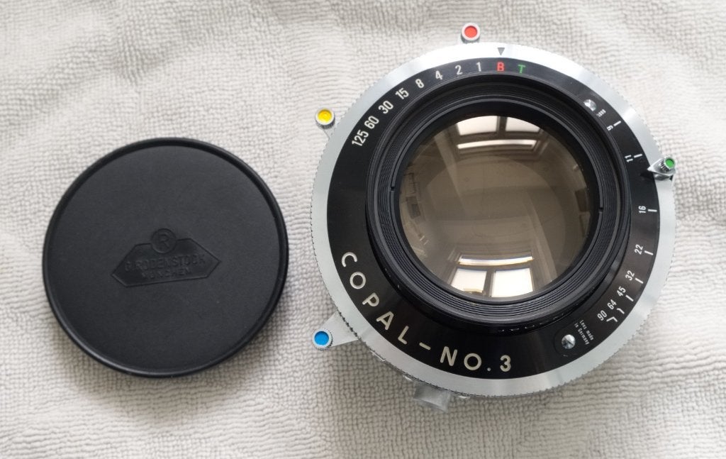 Rodenstock APO-Ronar 480 mm f/9 in Copal 3-sluiter, Ophalen of Verzenden, Gebruikt, Overige typen