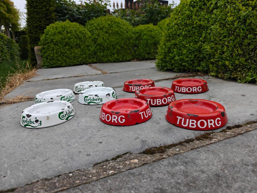Asbakken in emaille Carlsberg en tuborg, Enlèvement