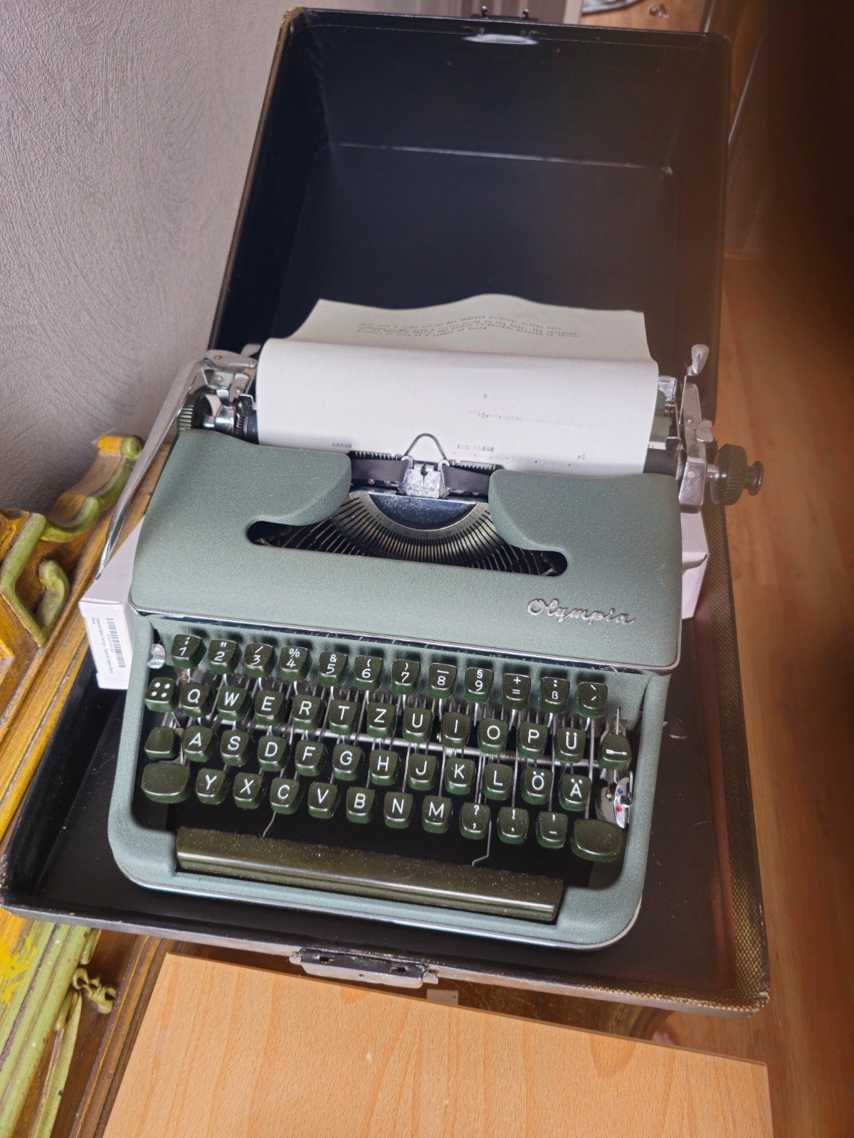 Gave Olympia SM3 Deluxe typemachine 1955, Diversen, Typemachines, Ophalen