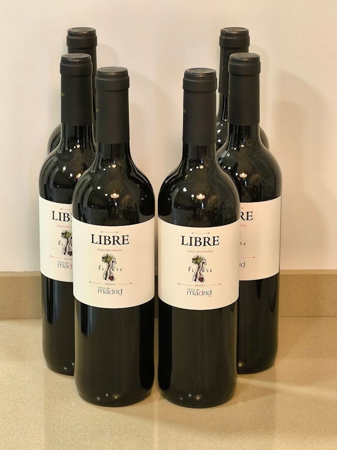 VINO TINTO D.O. MADRID  6 BOTELLAS,CRIADO EN BARRICA 3 MESES, Collections, Collections Autre, Enlèvement ou Envoi, Neuf