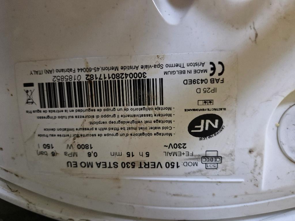 Boiler, 100 liter of meer, Ophalen, Gebruikt, Boiler