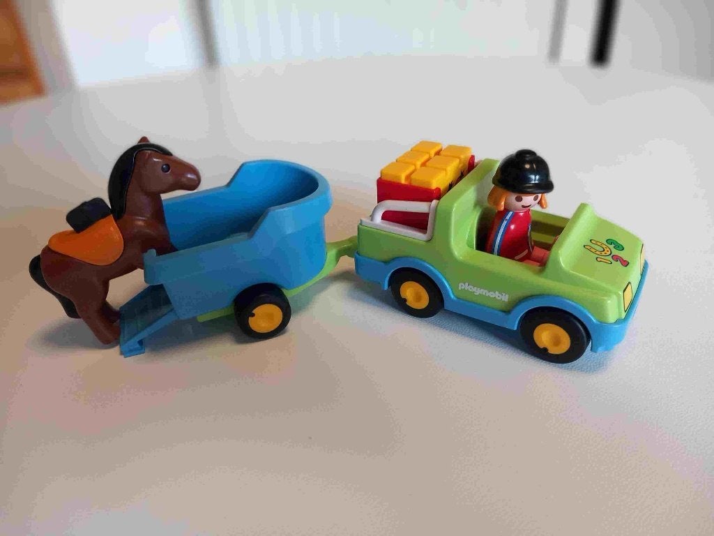Playmobil Wagen met paardentrailer, Ophalen, Zo goed als nieuw