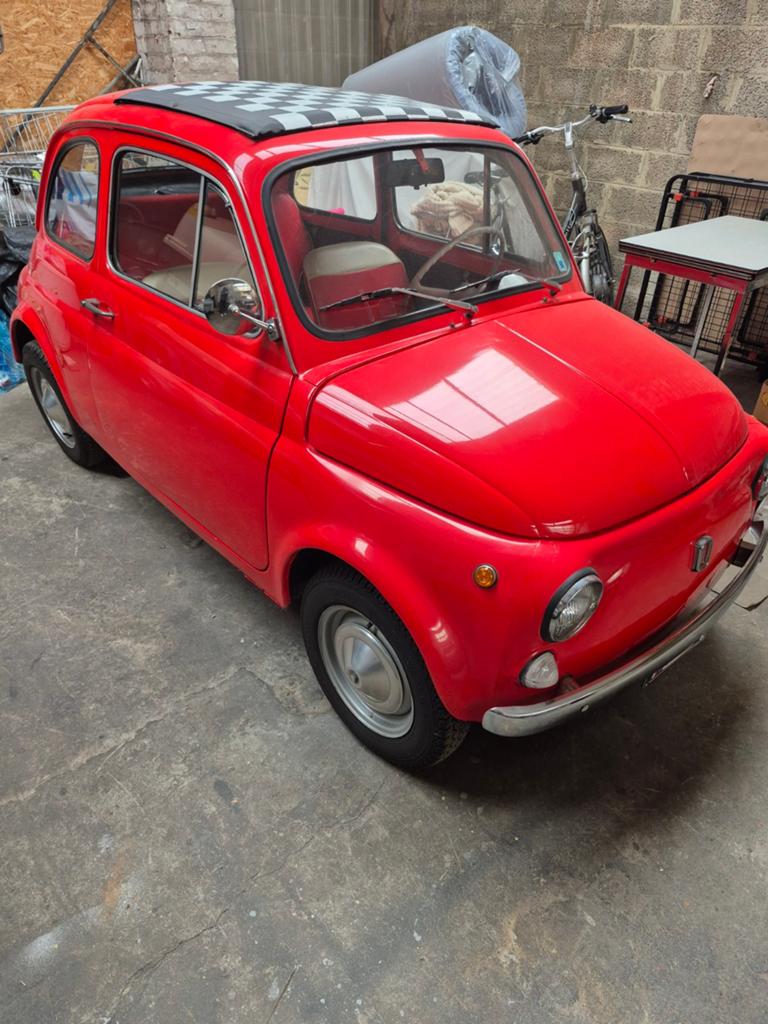 Fiat 500 nuova jaar 1968 (prijs 7000 euro), Auto's, Voorwielaandrijving, 4 zetels, Cabriolet, Overige kleuren