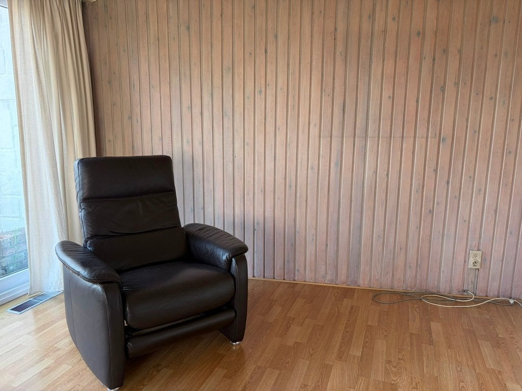 Leren Zetel / Relaxzetel, Ophalen, Gebruikt, Leer