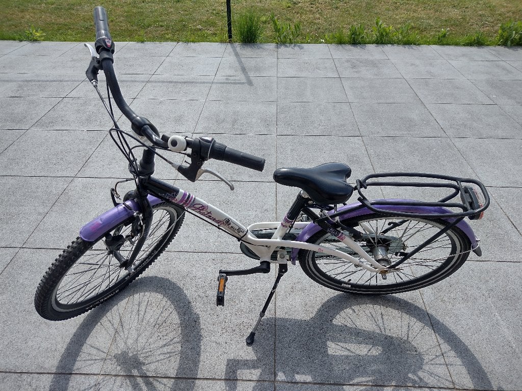 Meisjesfiets Batavus, 24 pouces, Frein à rétropédalage, Frein à main, Comme neuf