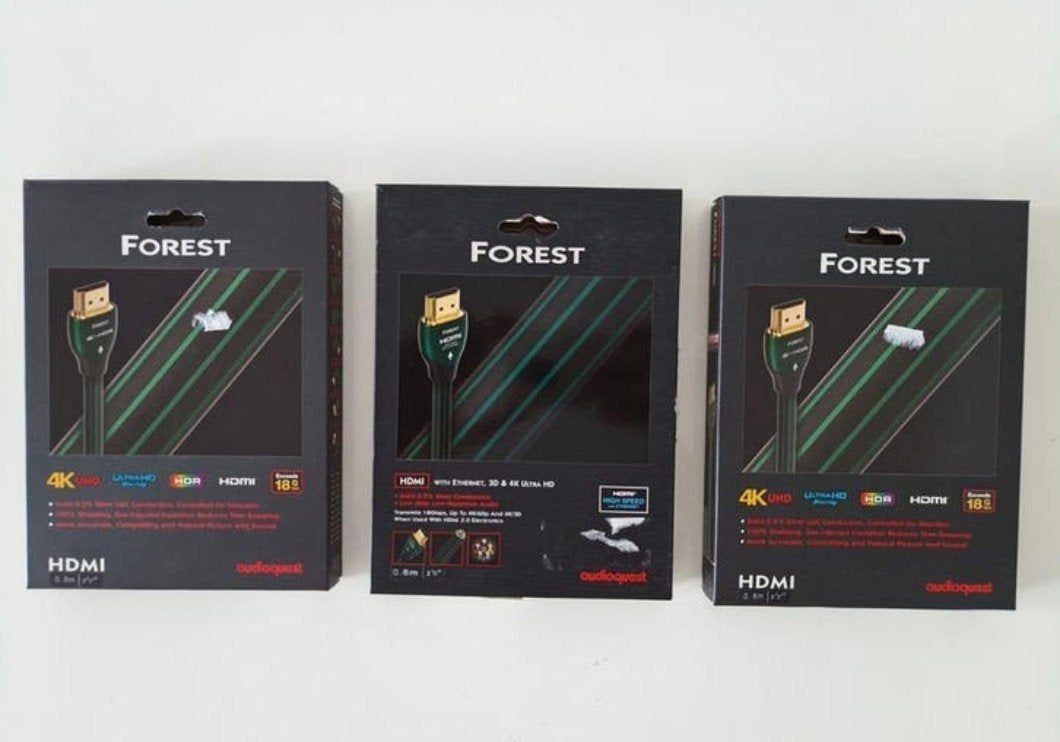 AudioQuest Forest HDMI kabels - 3 stuks van 0.6m, TV, Hi-fi & Vidéo, Câbles audio & Câbles de télévision, Enlèvement ou Envoi