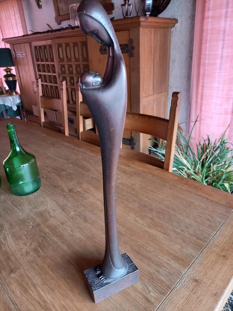 Mooi houten beeldje 61 cm hoog, Ophalen
