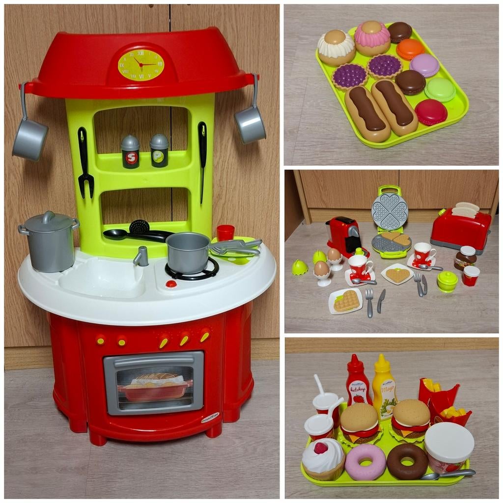 Keukentje + diverse accessoires, Ophalen of Verzenden, Zo goed als nieuw, Kunststof, Speelkeuken